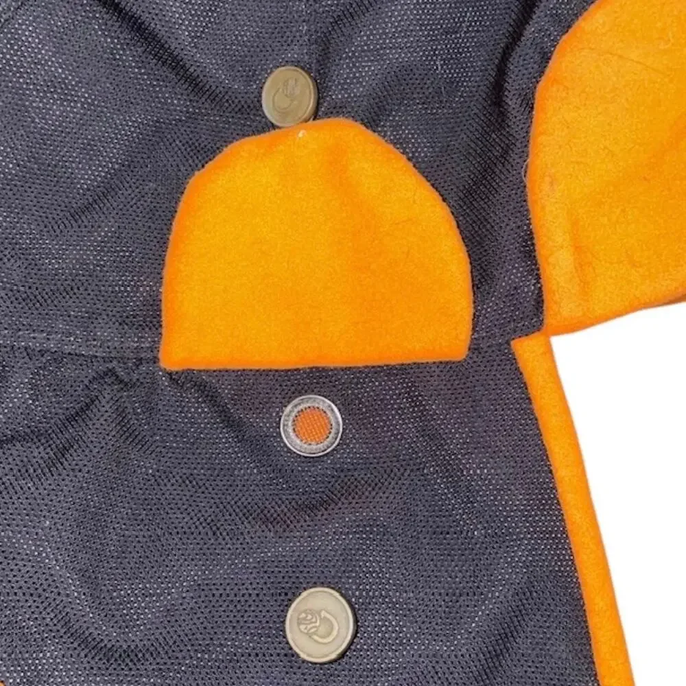 Discovery Expedition Orange Beanie Hat XL Ear Flap Winter Performance Fleece Cap